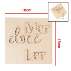 Placa + Mar doce lar ref 1520